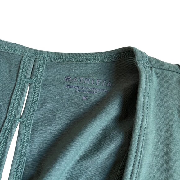 Athleta Essence Vital Tie Back Tank - (Juniper Green) - Size Medium - Picture 2 of 7